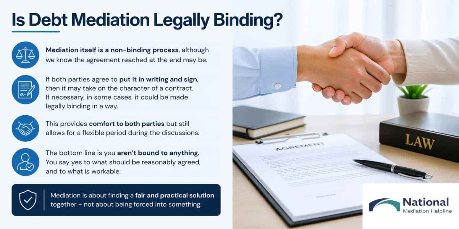 Is Debt Mediation Legally Binding England